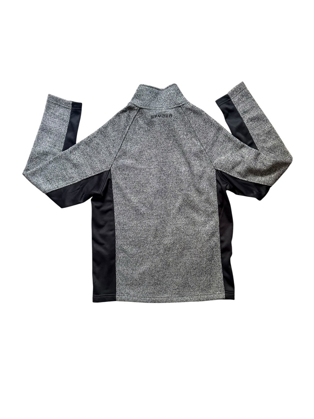 Spyder Women’s Gray Black Full Zip Performance Fleece Jacket Medium - Picture 3 of 15